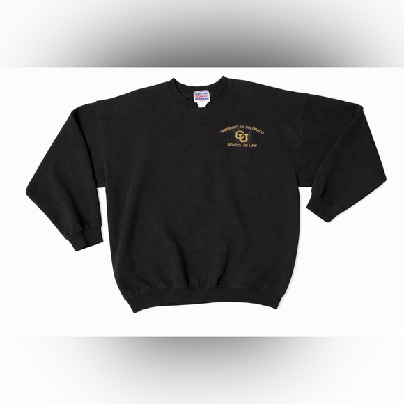 Hanes Other - Vintage 90s University of Colorado School of Law Boulder Embroidered Sweatshirt